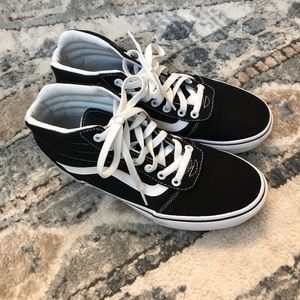 BLACK AND WHITE HIGH TOP VANS!